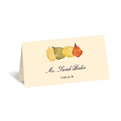 Touch of Autumn - Escort Card