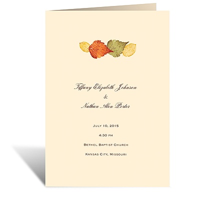 Touch of Autumn - Program