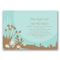 Desert Blooms - Aqua - Invitation