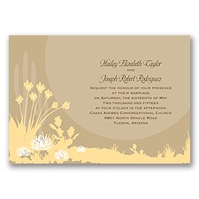 Desert Blooms - Champagne - Invitation
