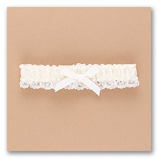 Ecru Wedding Garter