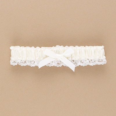 Ecru Wedding Garter