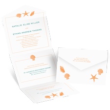 Lovely Shells - Seal and Send Invitation