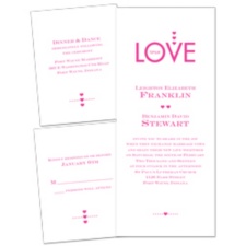 Love So True - 3 for 1 Invitation