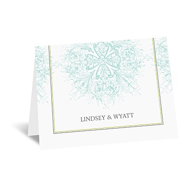 Hip Flourishes - Fresh - Thank You Card and Envelope