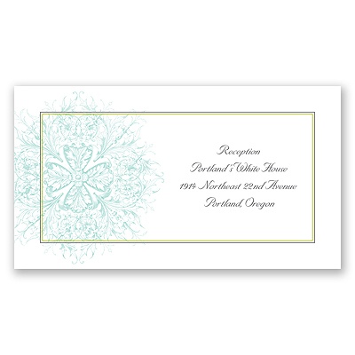 Hip Flourishes - Fresh - Reception Card