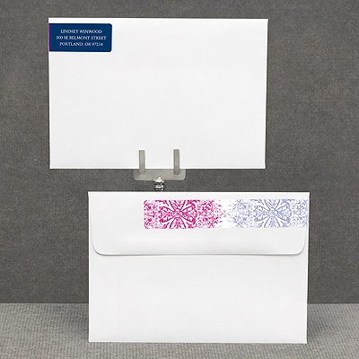 Hip Flourishes - Berry - Address Label