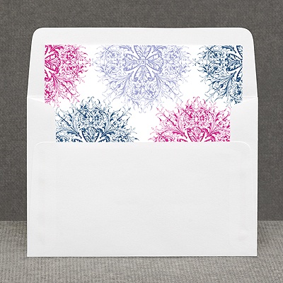 Hip Flourishes - Berry - Custom Envelope Liner