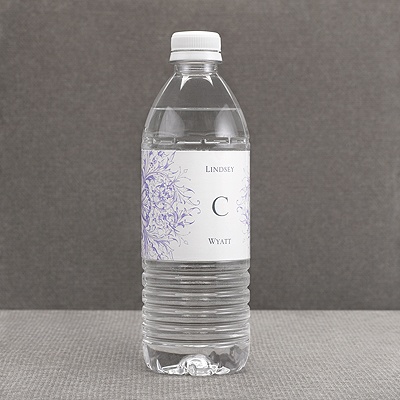 Hip Flourishes - Berry - Water Bottle Label