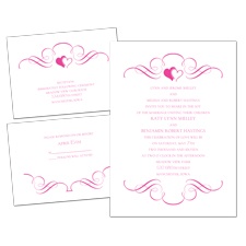 Loving Filigree - 3 for 1 Invitation