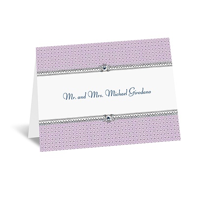 Hip Crest - Berry - Thank You Card and Envelope