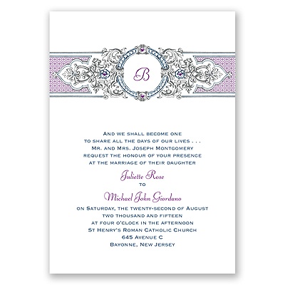 Hip Crest - Berry - Invitation