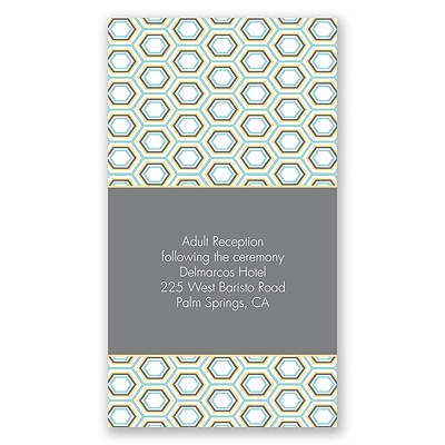 Hip Geometric - Fresh - Reception Card