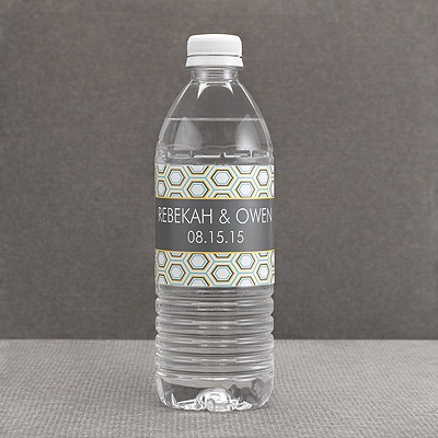 Hip Geometric - Fresh - Water Bottle Label