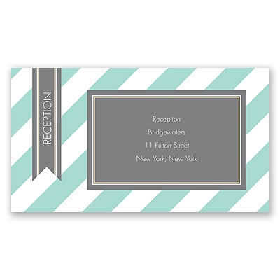 Hip Stripes - Fresh - Reception Card