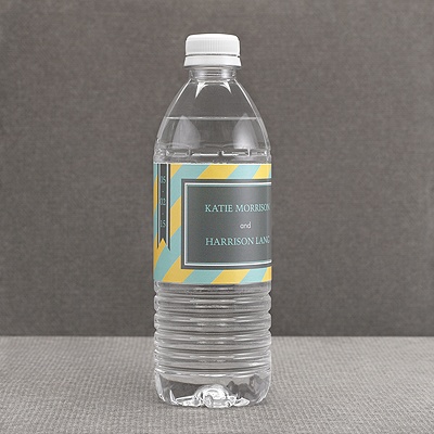 Hip Stripes - Fresh - Water Bottle Label