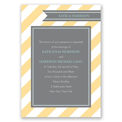 Hip Stripes - Fresh - Invitation