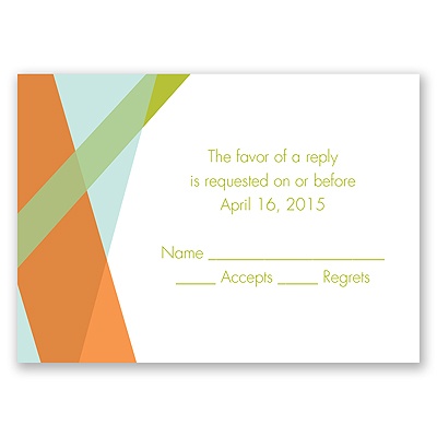 Hip Angles - Fresh - Response Card and Envelope