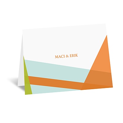 Hip Angles - Fresh - Thank You Card and Envelope
