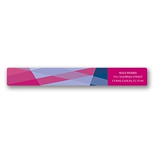 Hip Angles - Berry - Address Label