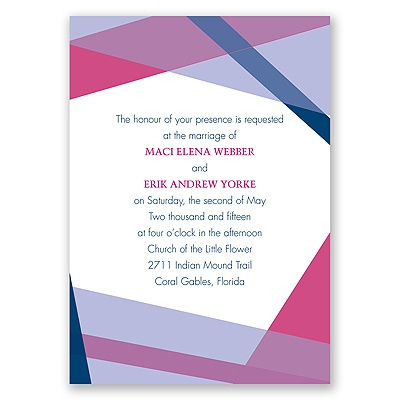 Hip Angles - Berry - Invitation