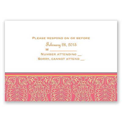 Hip Deco - Fresh - Response Card and Envelope