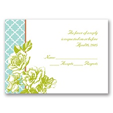 Hip Roses - Fresh - Response Card and Envelope
