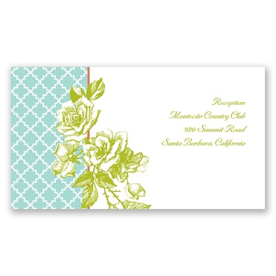 Hip Roses - Fresh - Reception Card