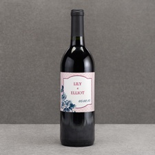 Hip Roses - Berry - Wine Bottle Label