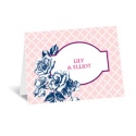 Hip Roses - Berry - Thank You Card and Envelope