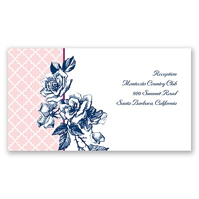 Hip Roses - Berry - Reception Card