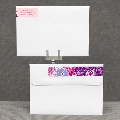 Hip Blossoms - Berry - Address Label
