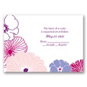 Hip Blossoms - Berry - Response Card and Envelope