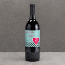 Hip Heart - Fresh - Wine Bottle Label