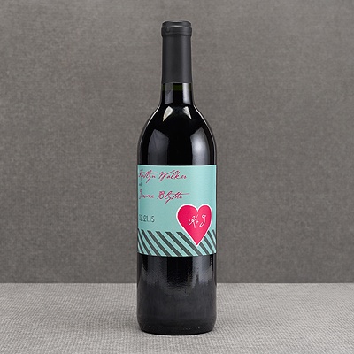 Hip Heart - Fresh - Wine Bottle Label