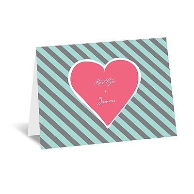 Hip Heart - Fresh - Thank You Card and Envelope