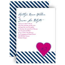Hip Heart - Berry - Invitation