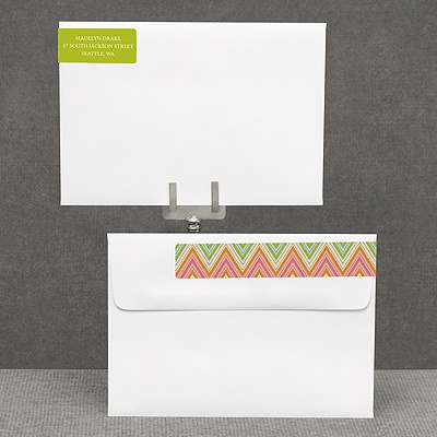 Hip Chevron - Fresh - Address Label