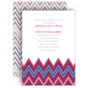 Hip Chevron - Berry - Invitation