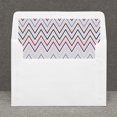 Hip Chevron - Berry - Custom Envelope Liner
