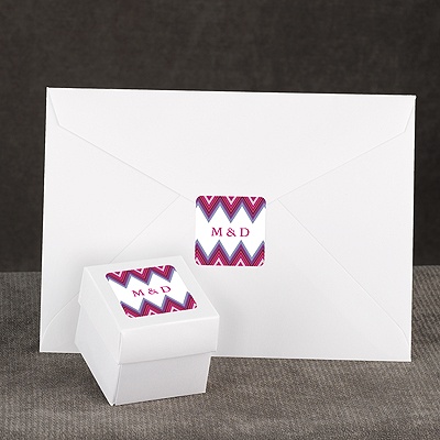 Hip Chevron - Berry - Seal