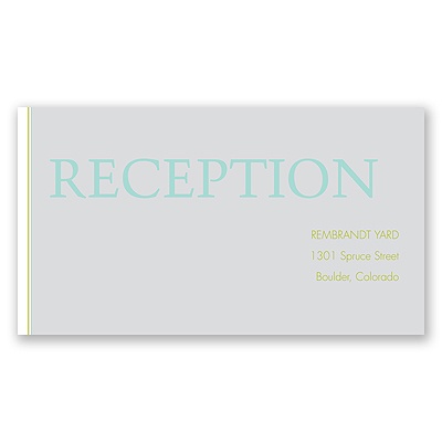 Hip Names - Fresh - Reception Card