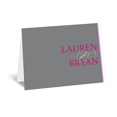 Hip Names - Berry - Thank You Card and Envelope
