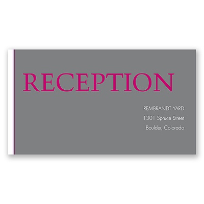 Hip Names - Berry - Reception Card