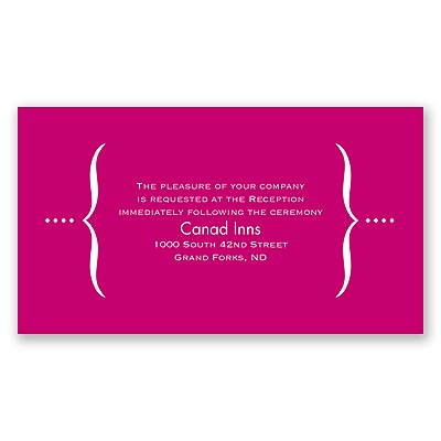 Hip Type - Berry - Reception Card