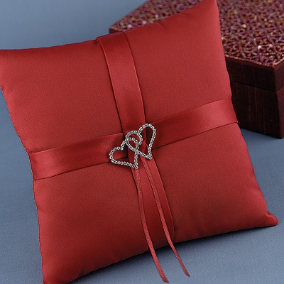 With All My Heart - Claret Pillow
