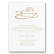 Classic 50th Anniversary - Invitation