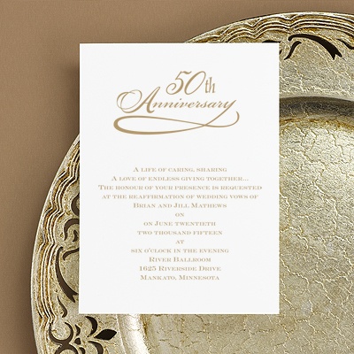 Classic 50th Anniversary - Invitation