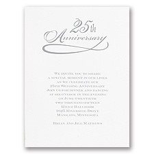 Classic 25th Anniversary - Invitation