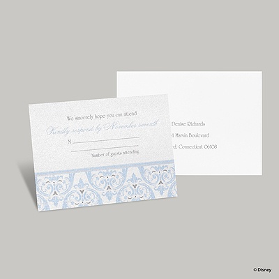 Happily Ever After Response Card and Envelope - Cinderella